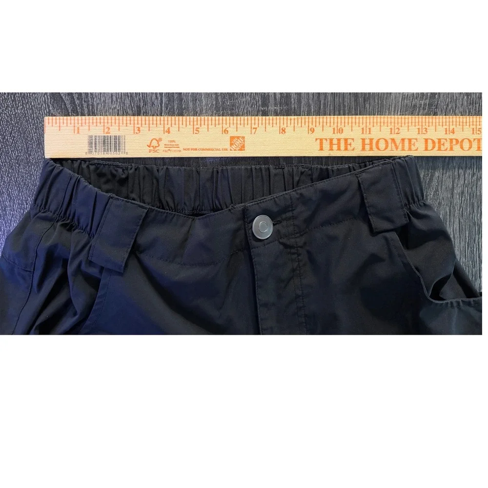 Viodia‎ Women Black Cargo Hiking Shorts Elastic Waist Quick Dry Utility Size S